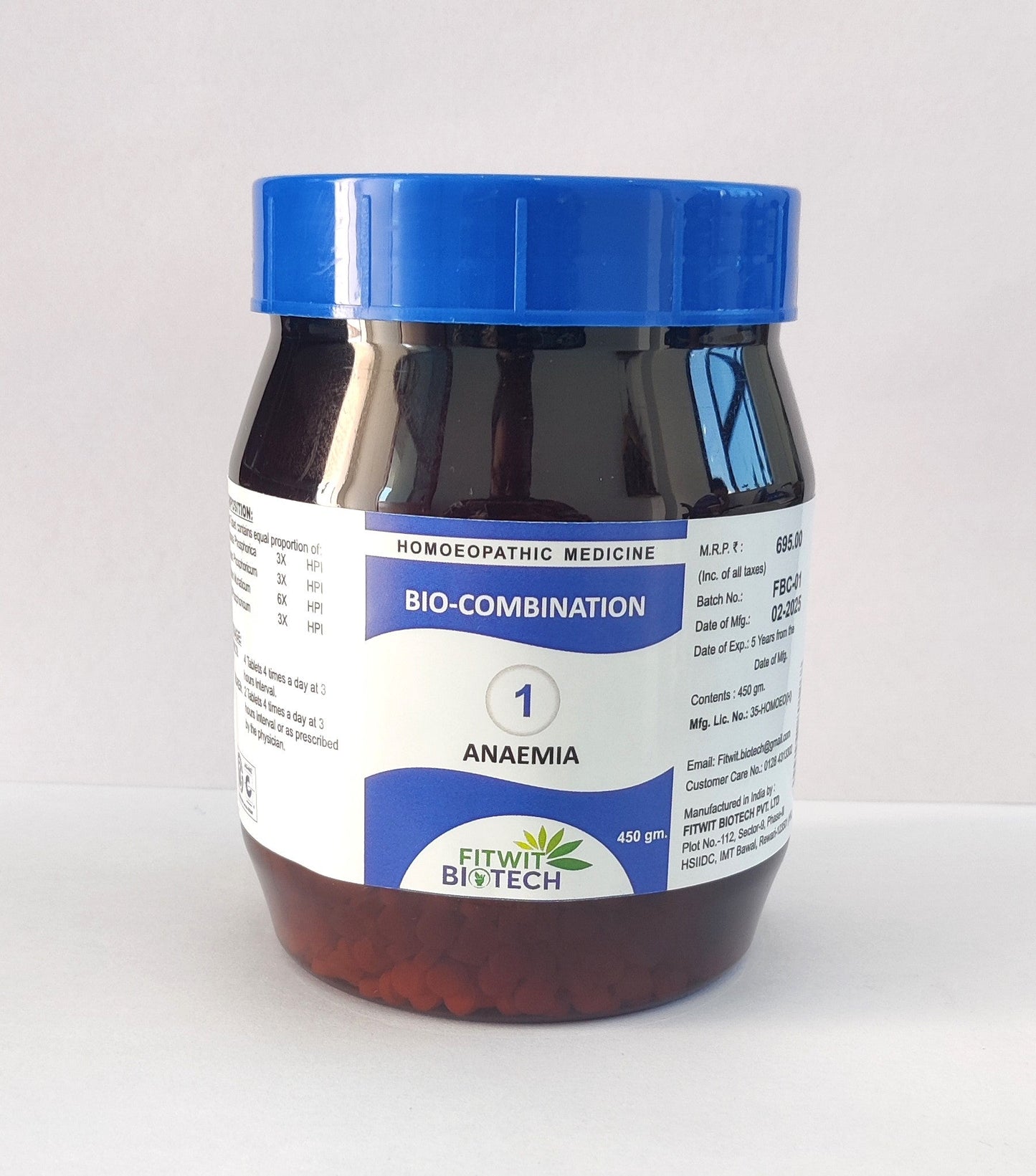 BIO COMBINATIONS NO.1 - ANAEMIA