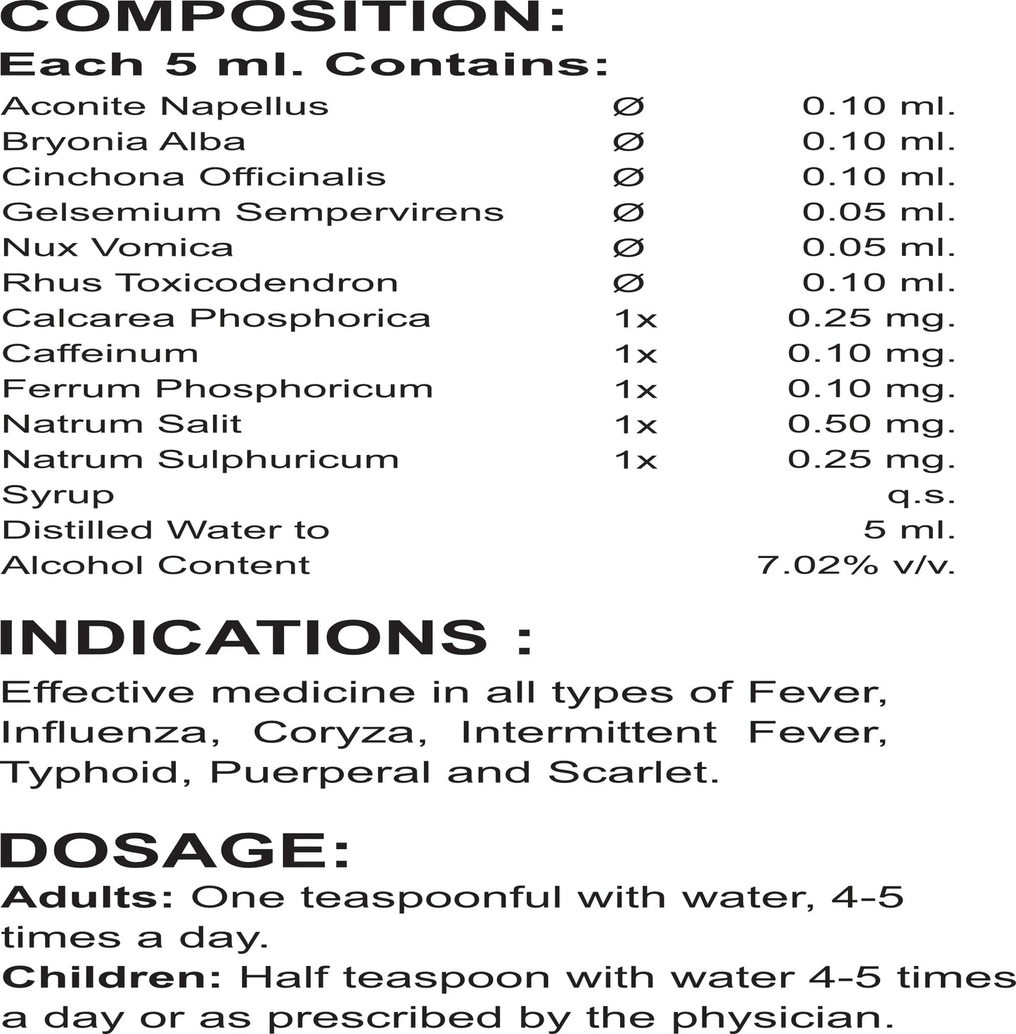FEVO-MED SYRUP