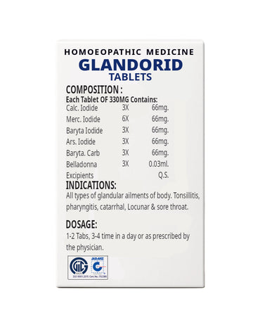 GLANDORID TABLETS 25 GM.