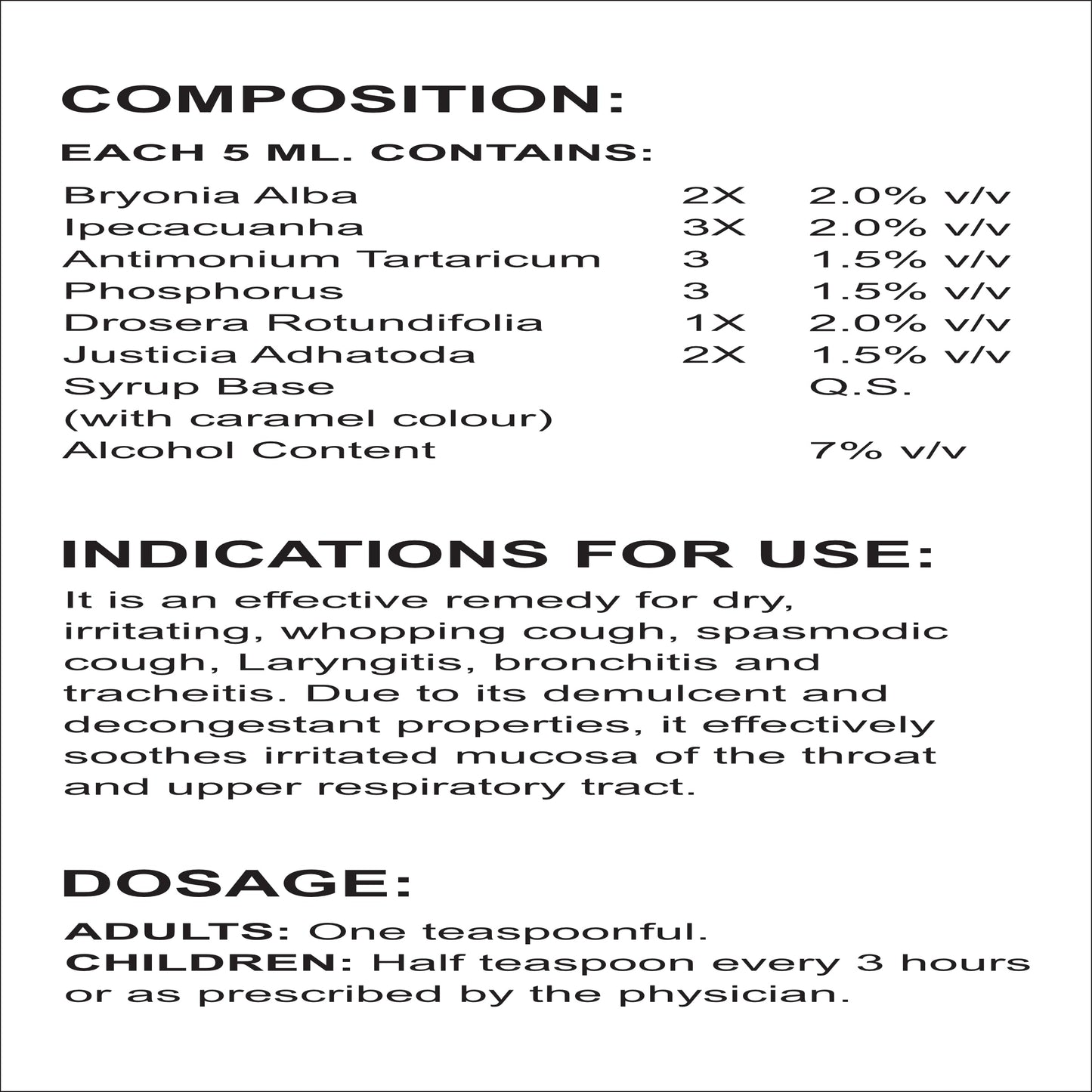 KOUGH- AID SYRUP