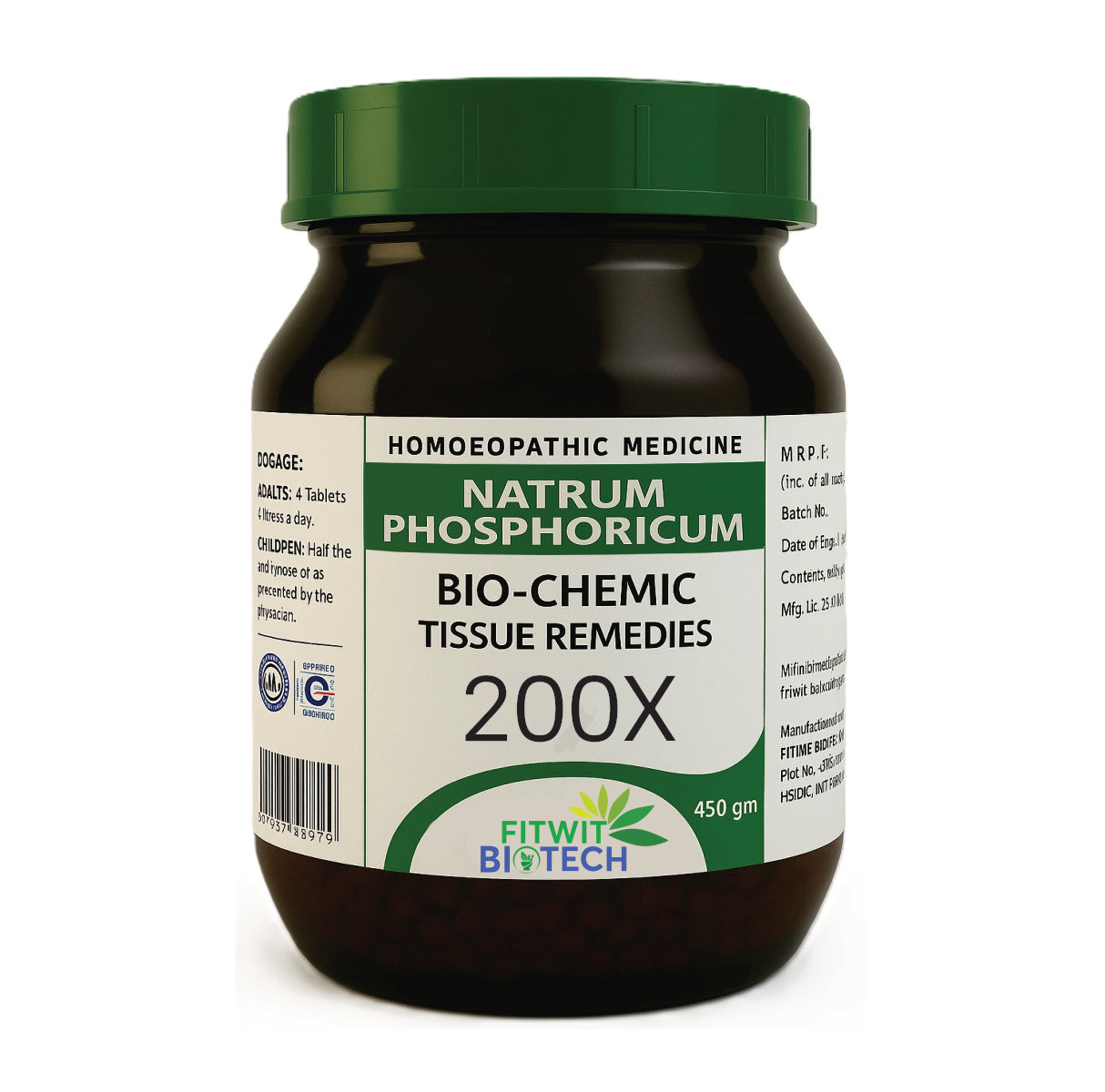 NATRUM PHOSPHORICUM BIO CHEMIC TABLETS