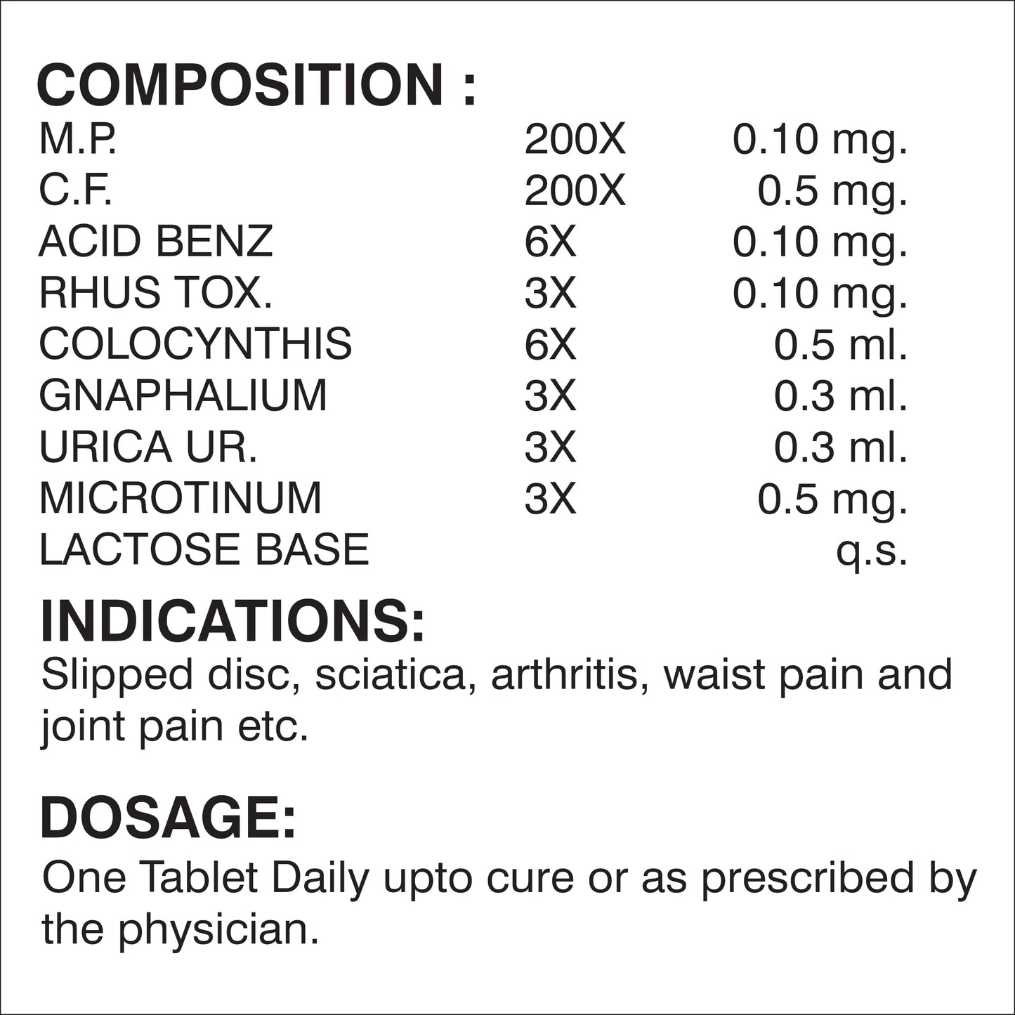 RHEUMA KOL KARE TABLETS 30 TABLET