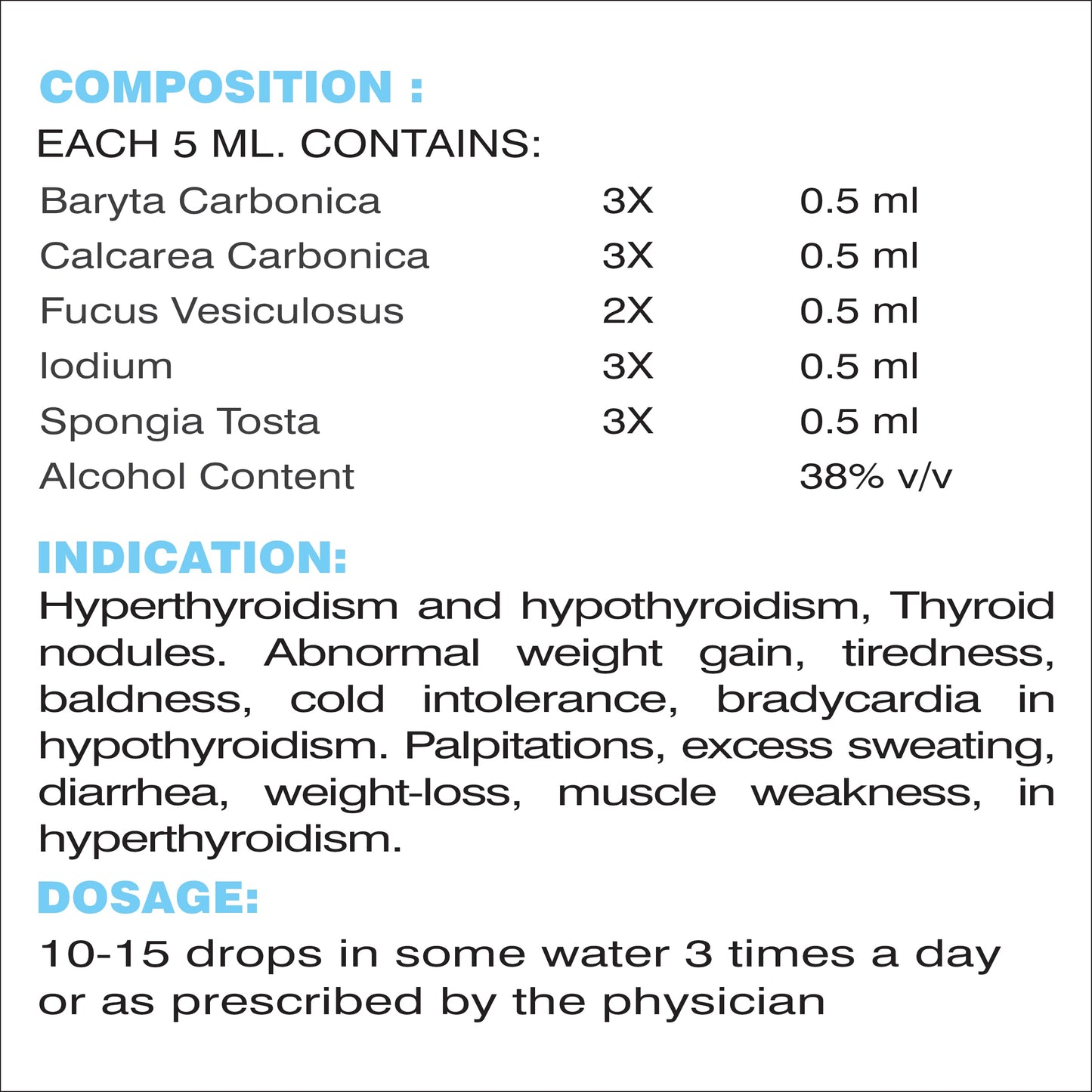 THYROTIN DROPS 30 ML.
