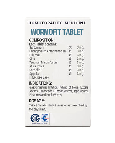 WORMOFIT TABLETS 25 GM.
